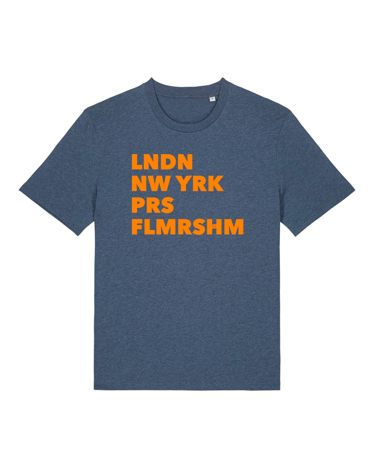 FLMRSHM | T-SHIRT | UNISEX | DARK HEATHER BLUE