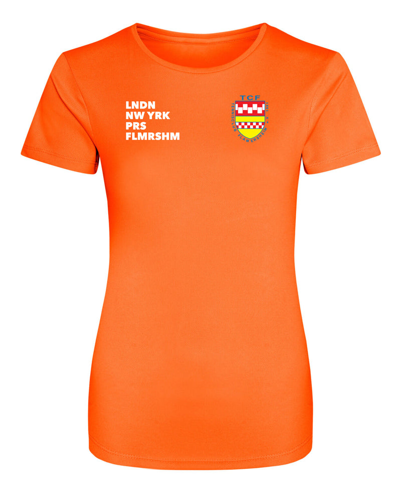 FLMRSHM | PERFORMANCE SHIRT | WOMEN | ELECTRIC ORANGE