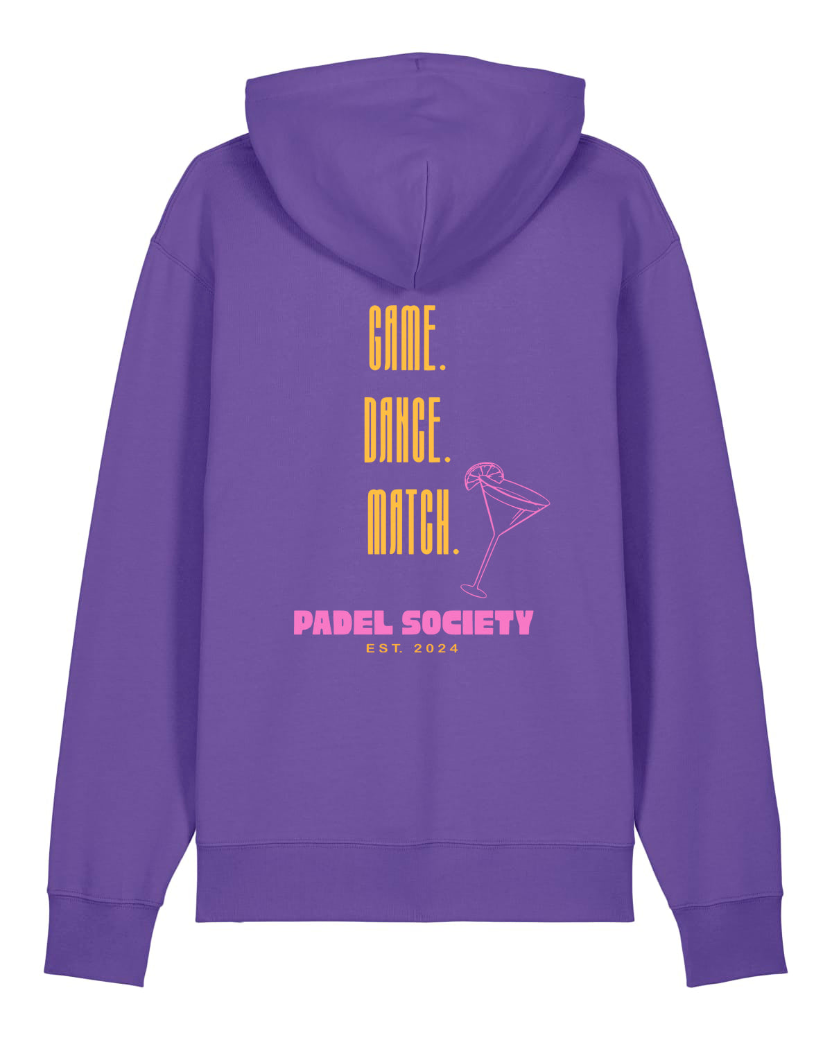 PADEL SOCIETY | HOODIE WITH BACKPRINT | UNISEX | PURPLE