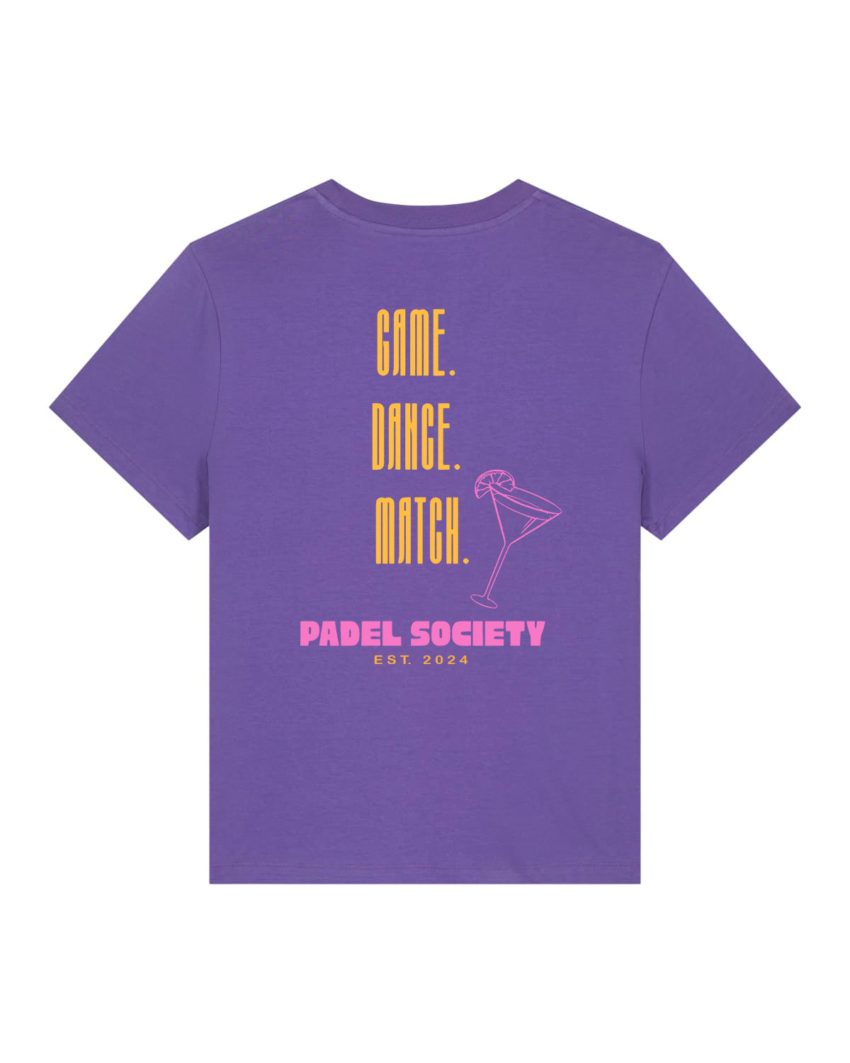 PADEL SOCIETY | T-SHIRT WITH BACKPRINT | WOMEN | PURPLE