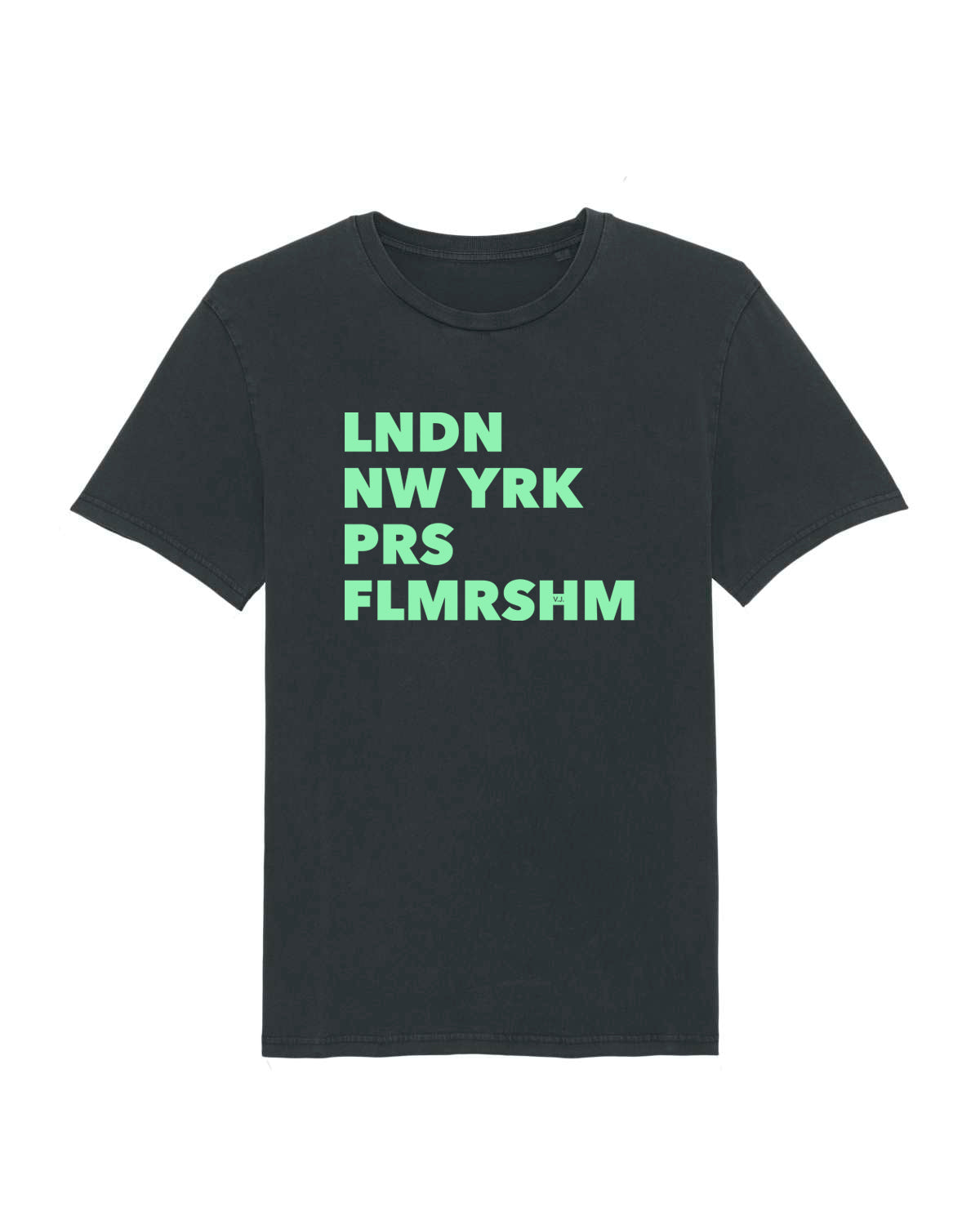 FLMRSHM | T-SHIRT | UNISEX | VINTAGE BLACK