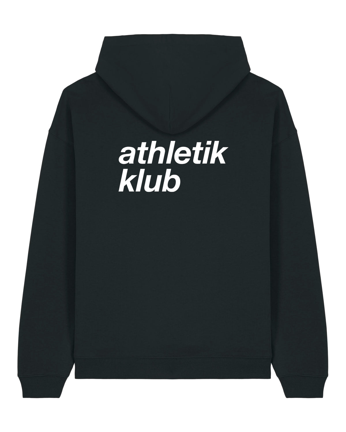 ATHL | OVERSIZED HOODIE WITH BACKPRINT | UNISEX | BLACK