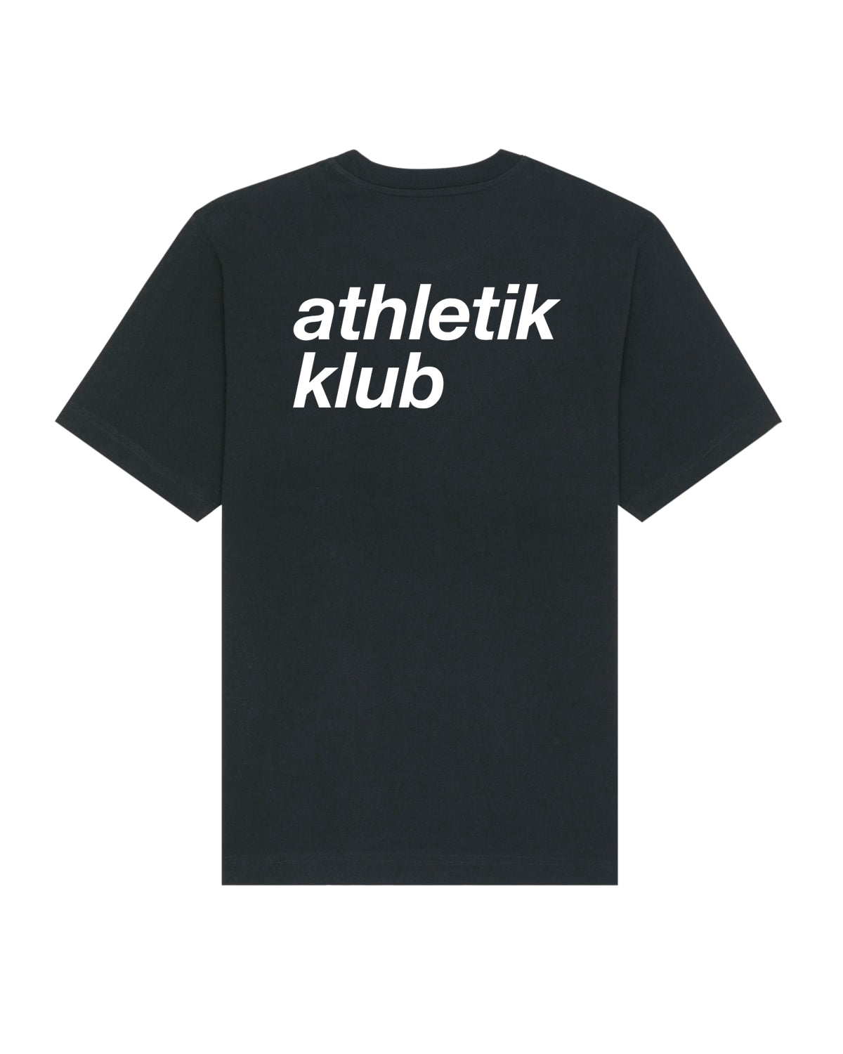 ATHL | RELAXED T-SHIRT WITH BACKPRINT | UNISEX | BLACK