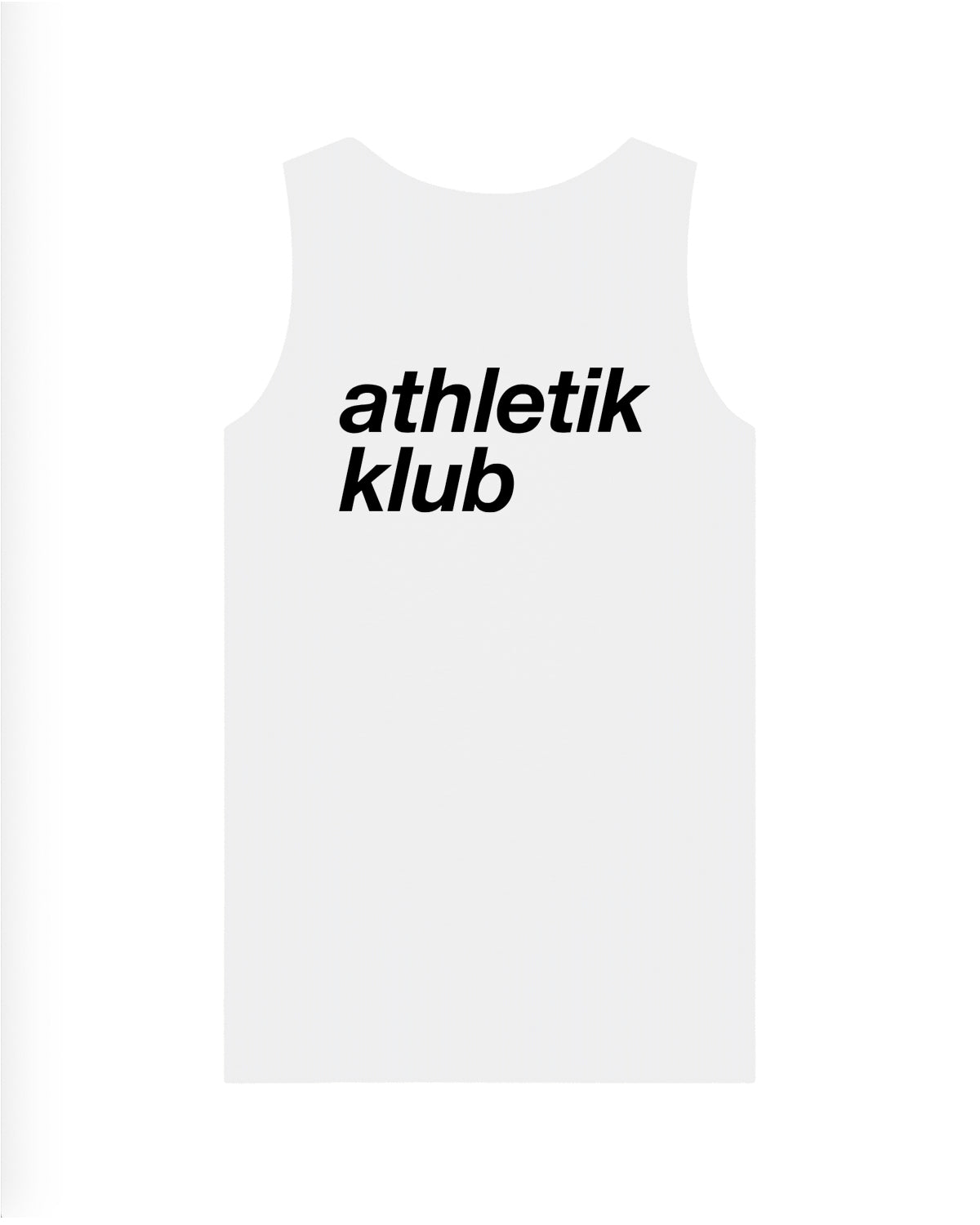 ATHL | TANKTOP WITH BACKPRINT | UNISEX | WHITE