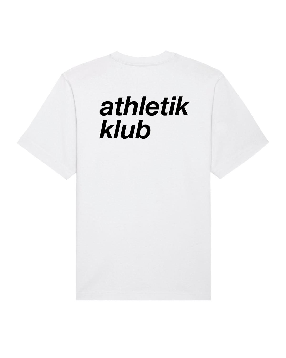 ATHL | RELAXED T-SHIRT WITH BACKPRINT | UNISEX | WHITE