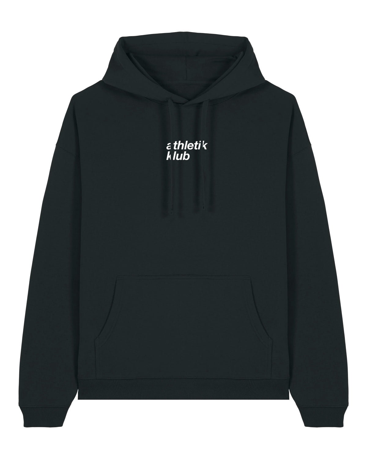 ATHL | OVERSIZED HOODIE WITH BACKPRINT | UNISEX | BLACK