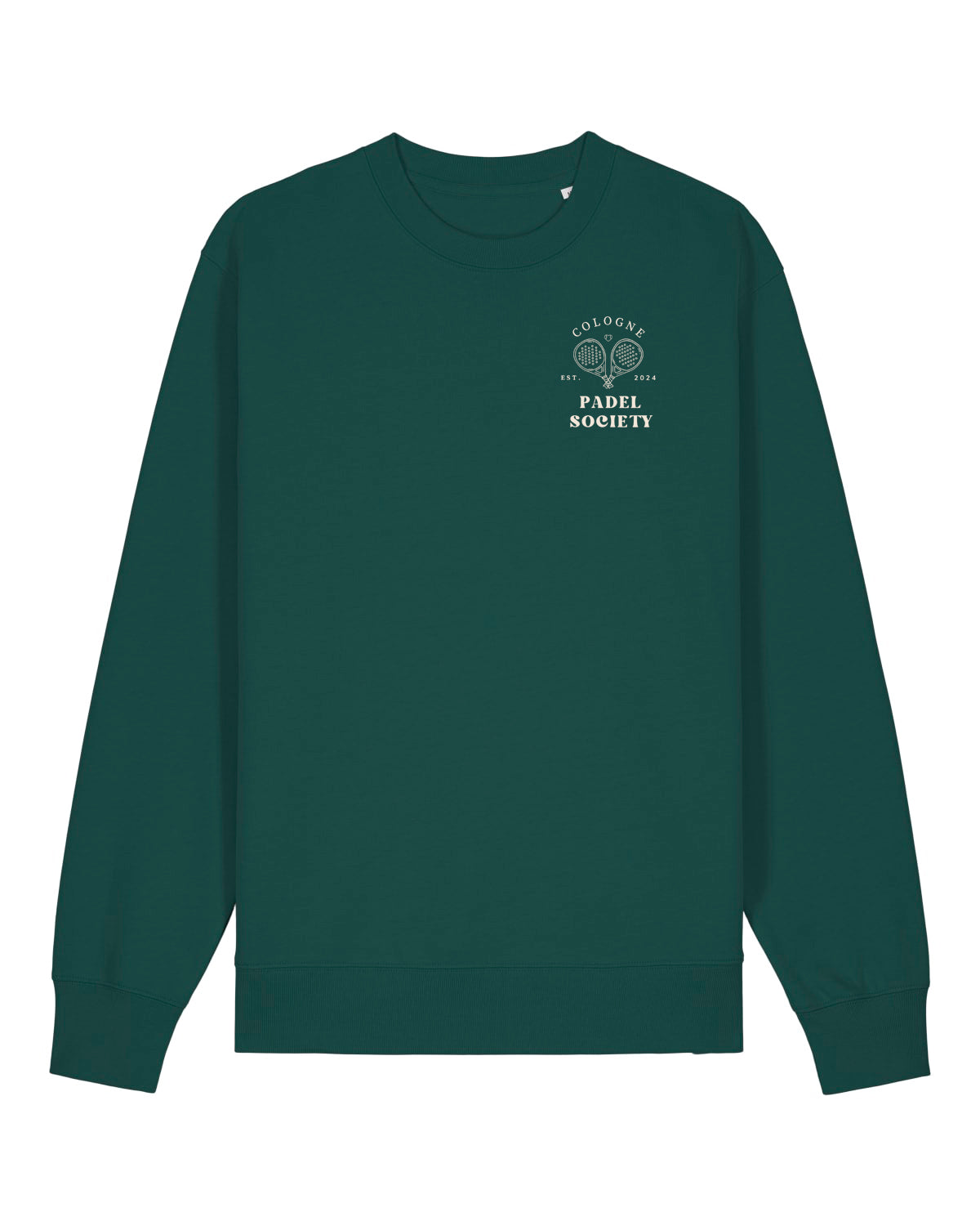 PADEL SOCIETY | CREWNECK WITH BACKPRINT | UNISEX | DARK GREEN