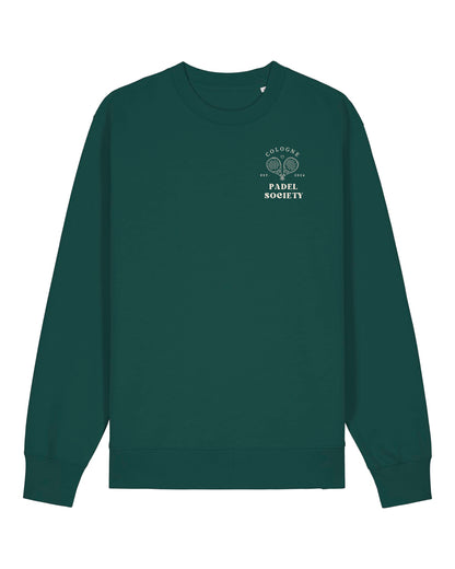PADEL SOCIETY | CREWNECK WITH BACKPRINT | UNISEX | DARK GREEN