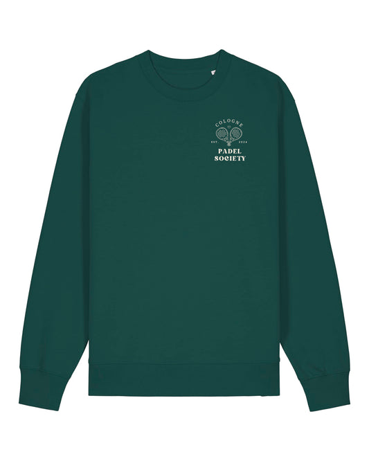 PADEL SOCIETY | CREWNECK WITH BACKPRINT | UNISEX | DARK GREEN