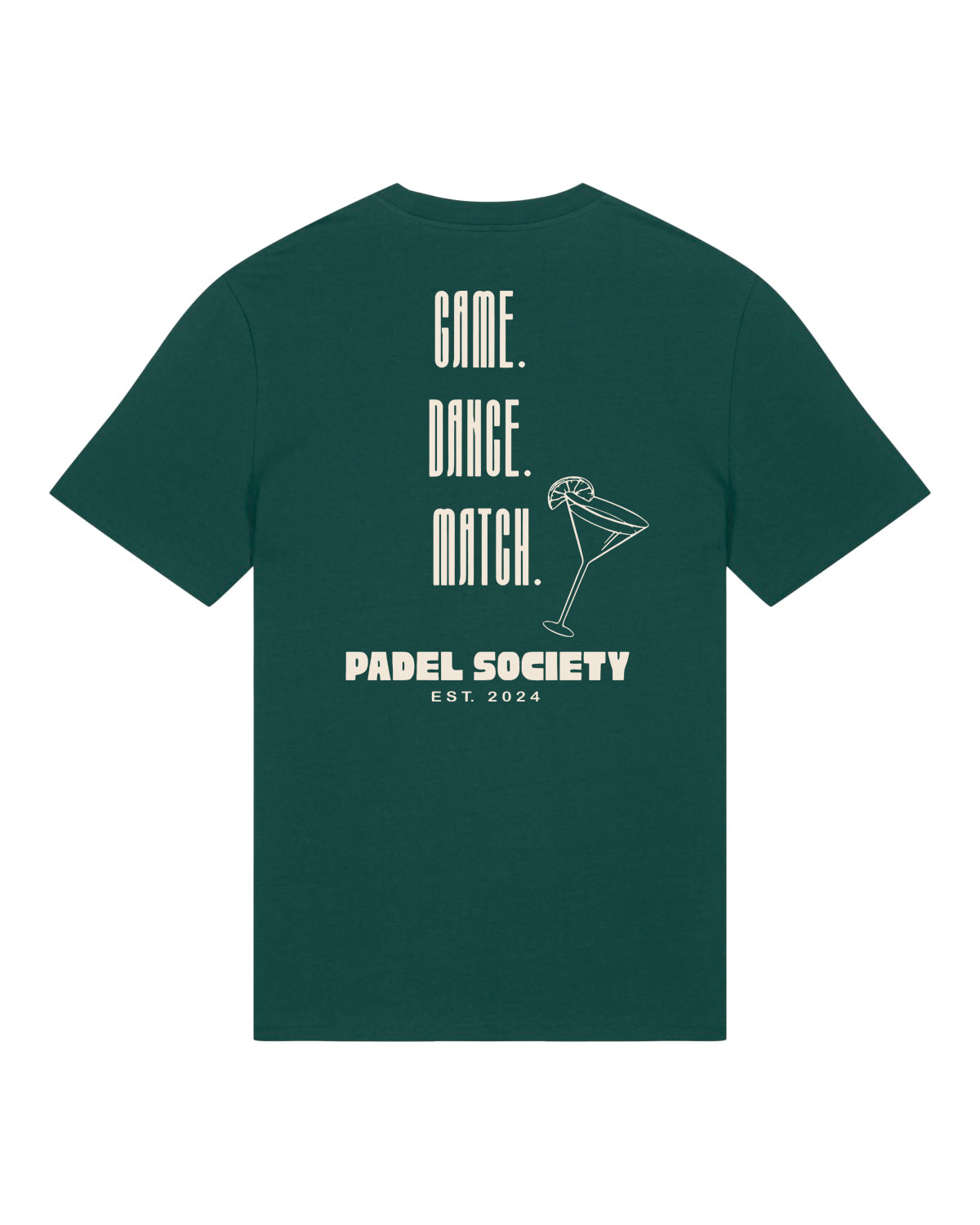 PADEL SOCIETY | T-SHIRT WITH BACKPRINT | UNISEX | DARK GREEN