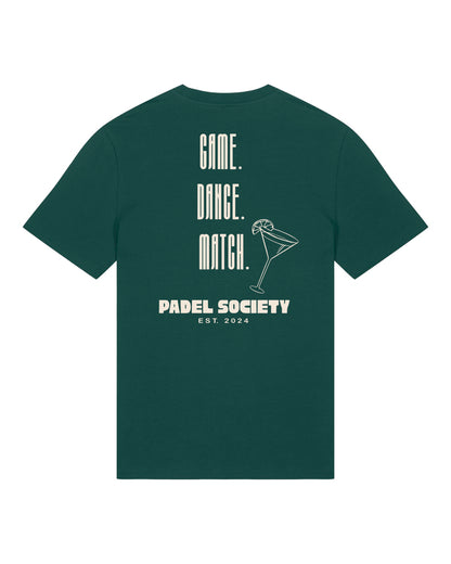 PADEL SOCIETY | T-SHIRT WITH BACKPRINT | UNISEX | DARK GREEN