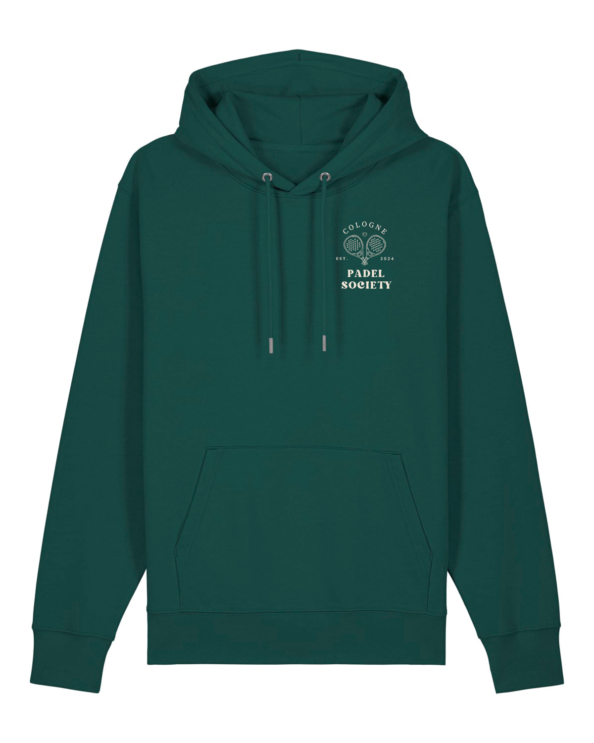 PADEL SOCIETY | HOODIE WITH BACKPRINT | UNISEX | DARK GREEN