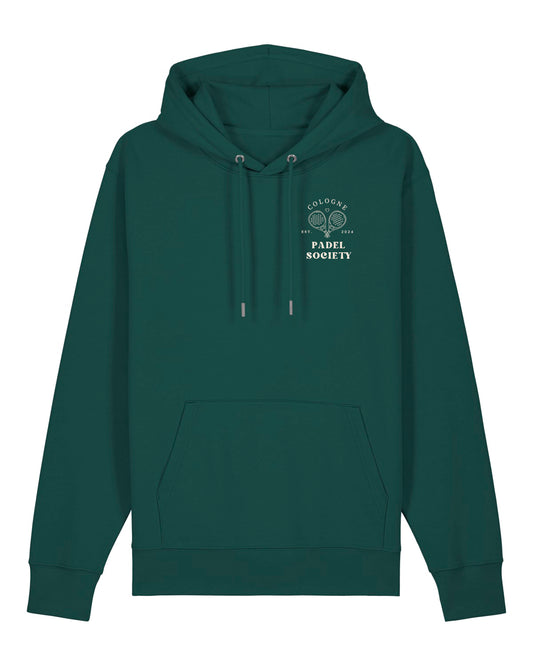 PADEL SOCIETY | HOODIE WITH BACKPRINT | UNISEX | DARK GREEN