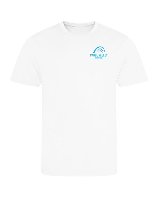 PADEL VALLEY | PERFORMANCE SHIRT | UNISEX | WHITE