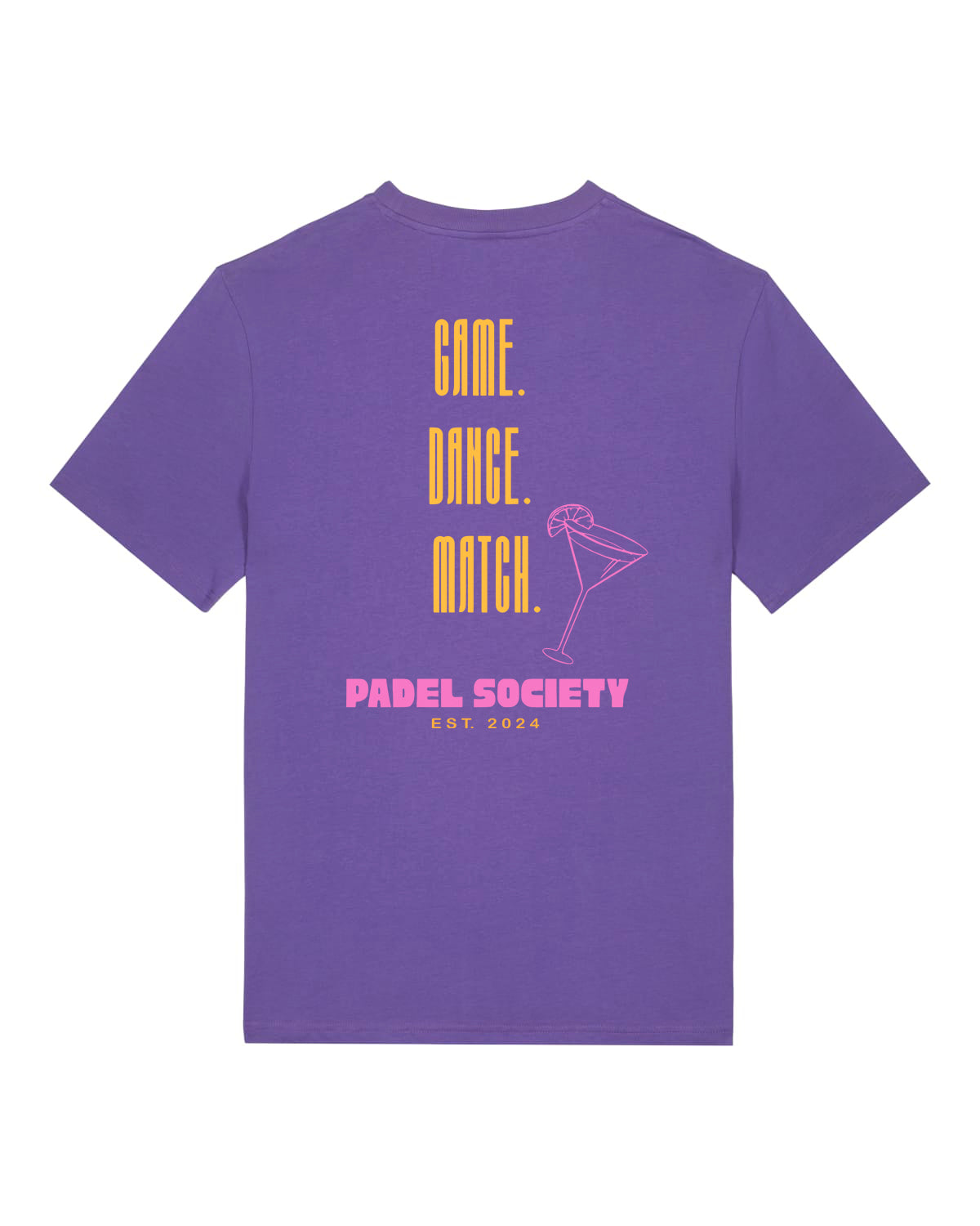PADEL SOCIETY | T-SHIRT WITH BACKPRINT | UNISEX | PURPLE