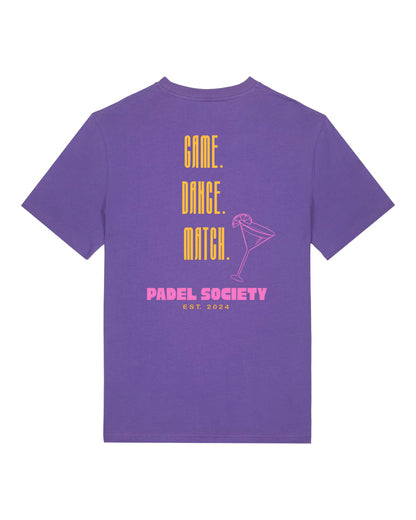 PADEL SOCIETY | T-SHIRT WITH BACKPRINT | UNISEX | PURPLE