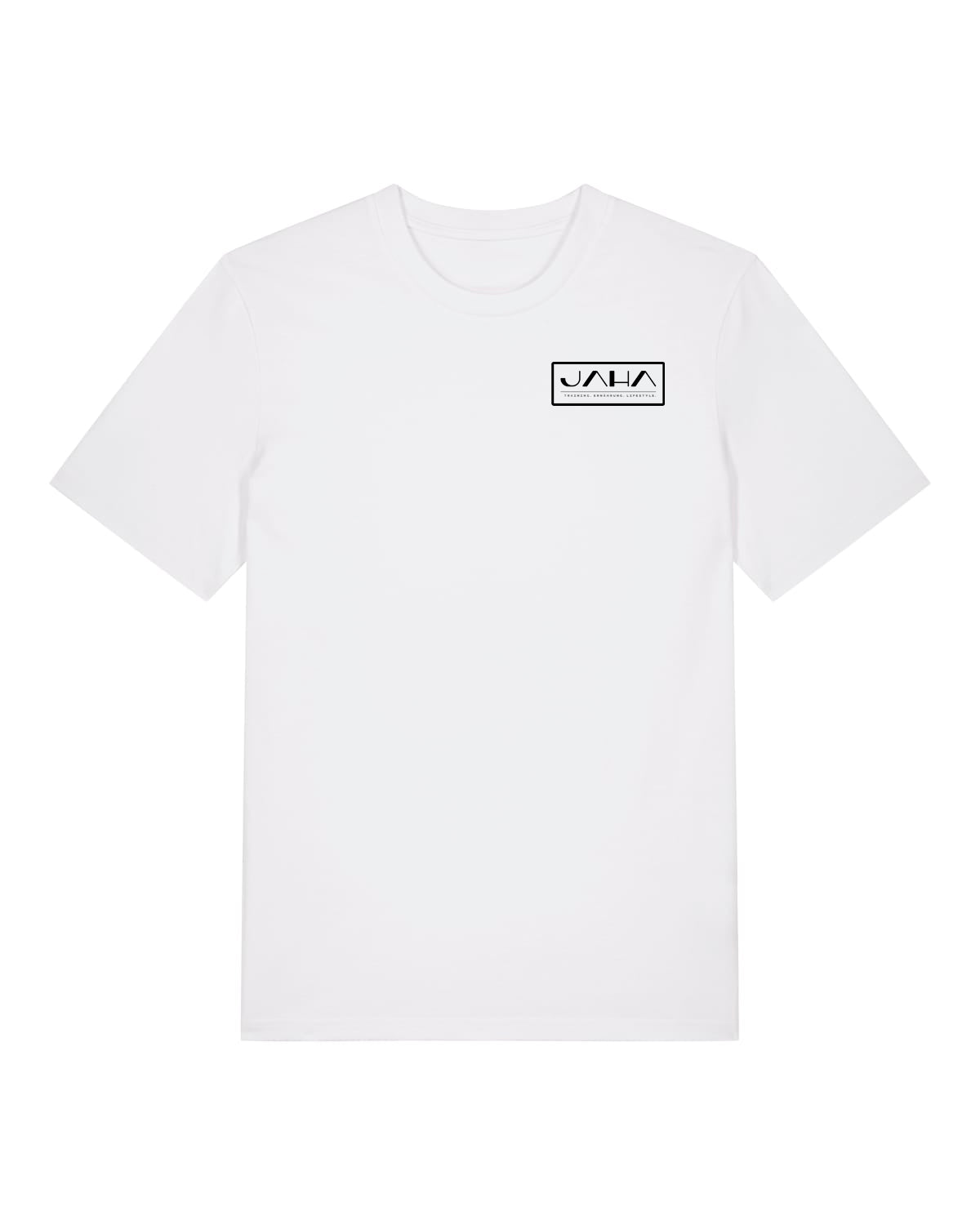 JAHA | T-SHIRT WITH BACKPRINT | SORRY | UNISEX | WHITE