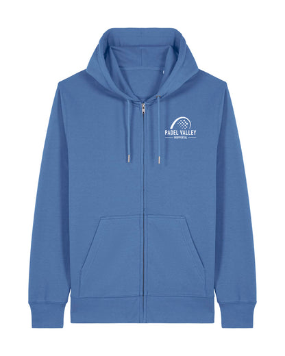PADEL VALLEY | ZIPPER WITH BACKPRINT | UNISEX | BRIGHT BLUE