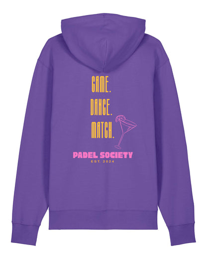 PADEL SOCIETY | HOODIE WITH BACKPRINT | UNISEX | PURPLE