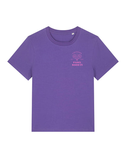 PADEL SOCIETY | T-SHIRT WITH BACKPRINT | WOMEN | PURPLE
