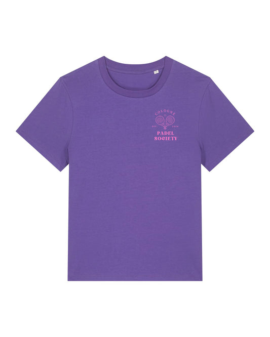 PADEL SOCIETY | T-SHIRT WITH BACKPRINT | WOMEN | PURPLE