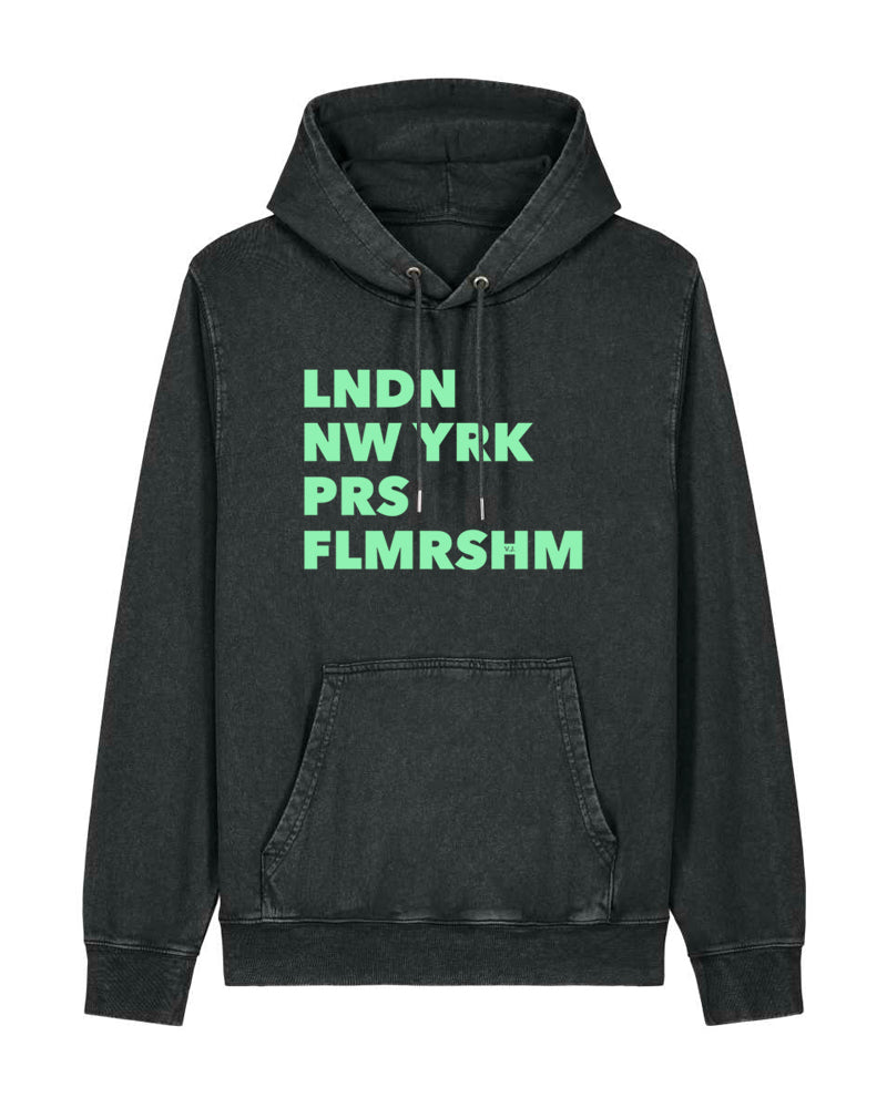 FLMRSHM | HOODIE | UNISEX | VINTAGE BLACK
