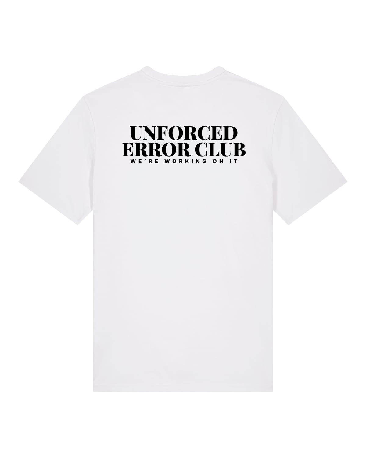 JAHA | T-SHIRT WITH BACKPRINT | UNFORCED ERROR CLUB | UNISEX | WHITE