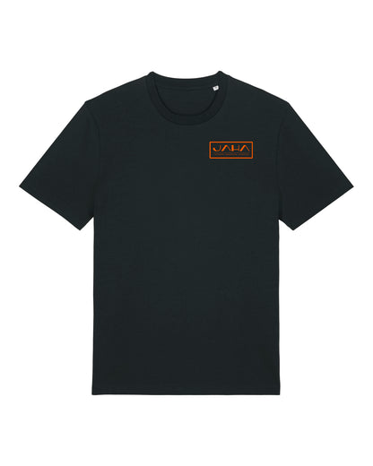 JAHA | T-SHIRT WITH BACKPRINT | HAPPY HOUR | UNISEX | BLACK