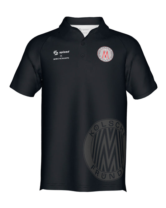 KÖLSCHE FRÜNDE | SPORT POLOSHIRT | UNISEX | BLACK