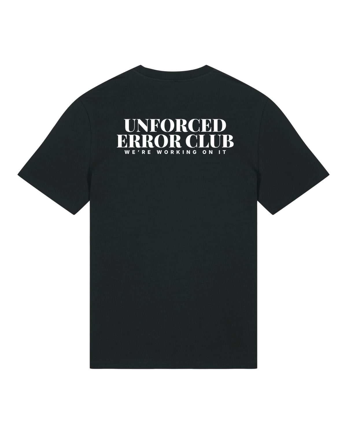 JAHA | T-SHIRT WITH BACKPRINT | UNFORCED ERROR CLUB | UNISEX | BLACK
