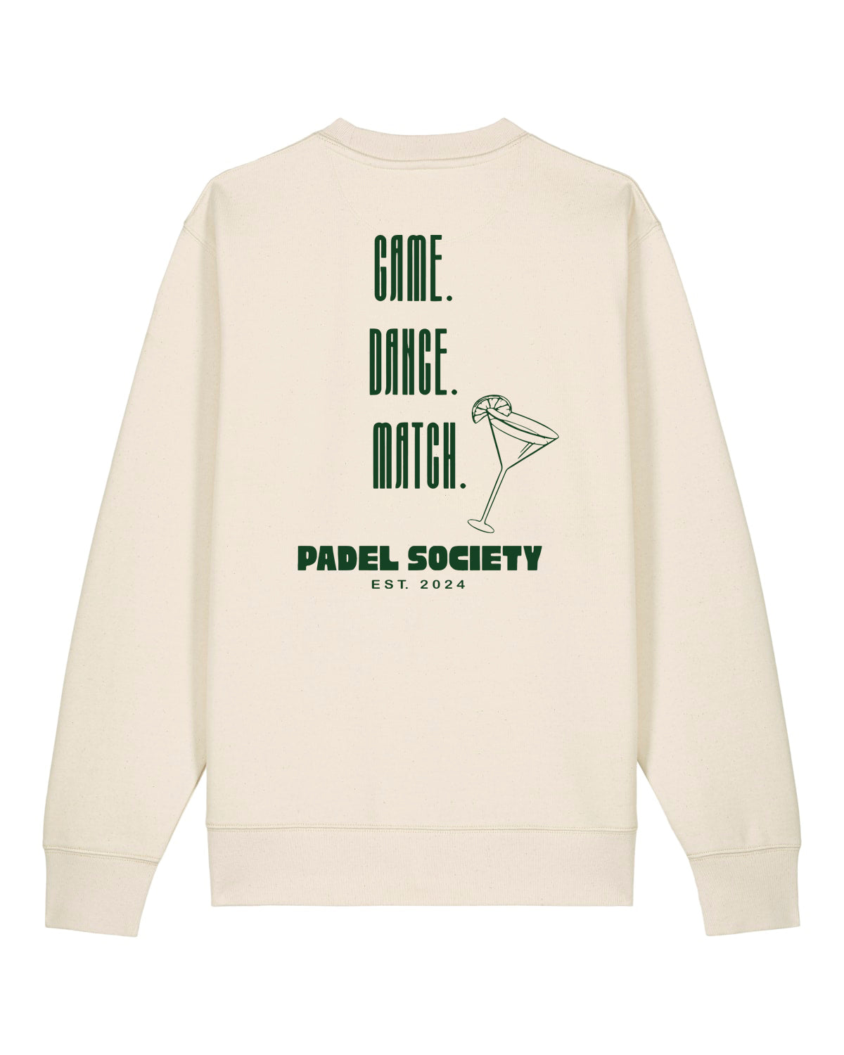 PADEL SOCIETY | CREWNECK WITH BACKPRINT | UNISEX | NATURE