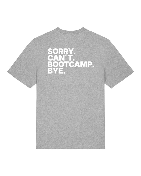 JAHA | T-SHIRT WITH BACKPRINT | SORRY | UNISEX | GREY
