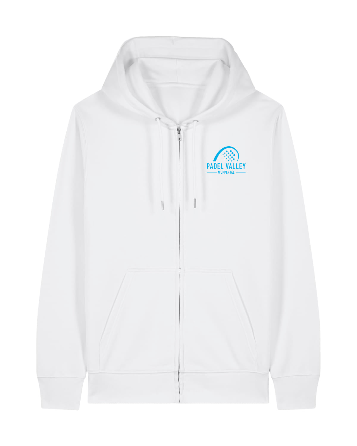 PADEL VALLEY | ZIPPER WITH BACKPRINT | UNISEX | WHITE