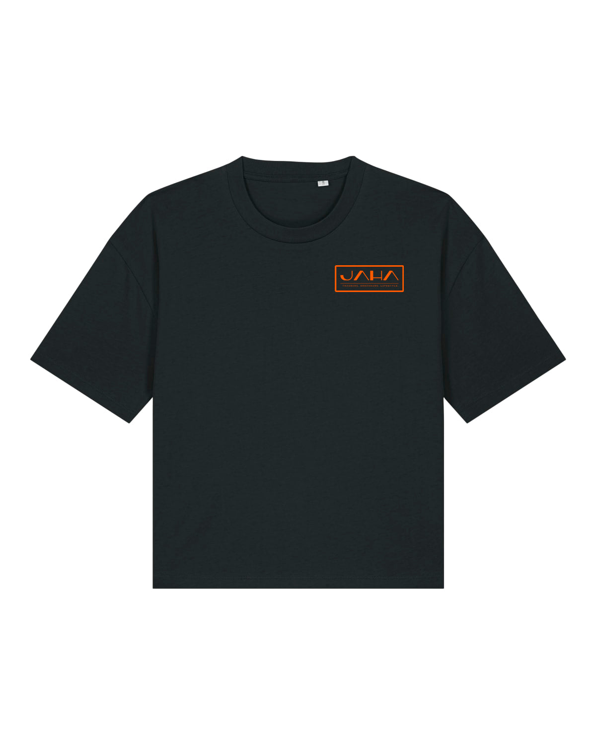 JAHA | BOXY T-SHIRT WITH BACKPRINT | HAPPY HOUR | WMNS | BLACK