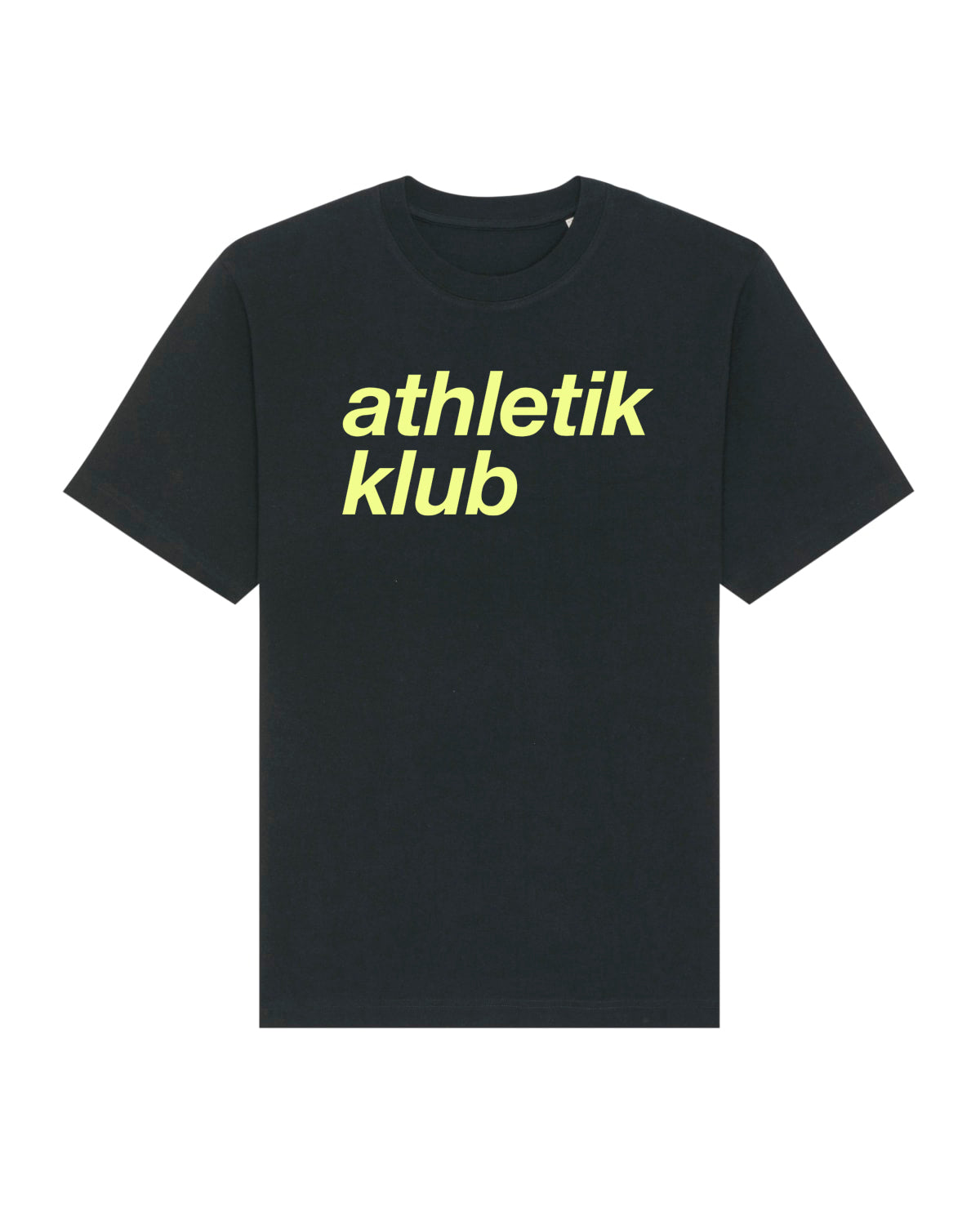 ATHL | RELAXED T-SHIRT | UNISEX | BLACK | BIG LOGO