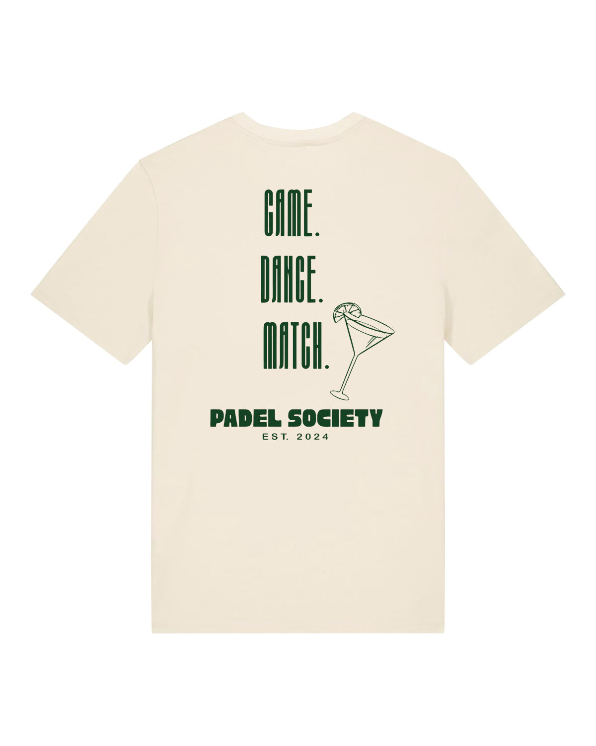 PADEL SOCIETY | T-SHIRT WITH BACKPRINT | UNISEX | NATURE