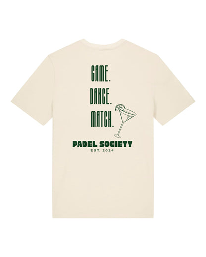 PADEL SOCIETY | T-SHIRT WITH BACKPRINT | UNISEX | NATURE