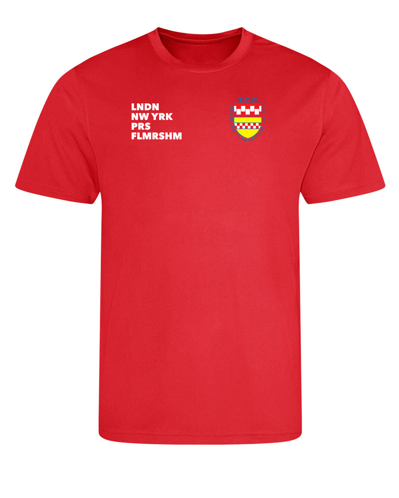 FLMRSHM | PERFORMANCE SHIRT | UNISEX | FIRE RED