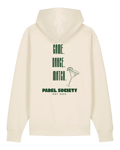 PADEL SOCIETY | HOODIE WITH BACKPRINT | UNISEX | NATURE