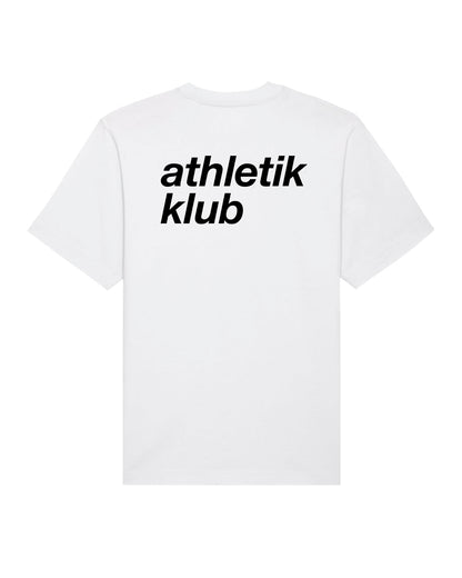 ATHL | RELAXED T-SHIRT WITH BACKPRINT | UNISEX | WHITE