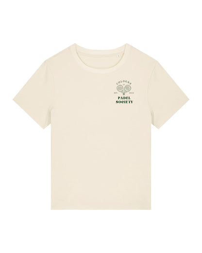 PADEL SOCIETY | T-SHIRT WITH BACKPRINT | WOMEN | NATURE