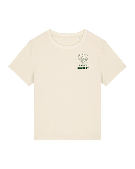 PADEL SOCIETY | T-SHIRT WITH BACKPRINT | WOMEN | NATURE