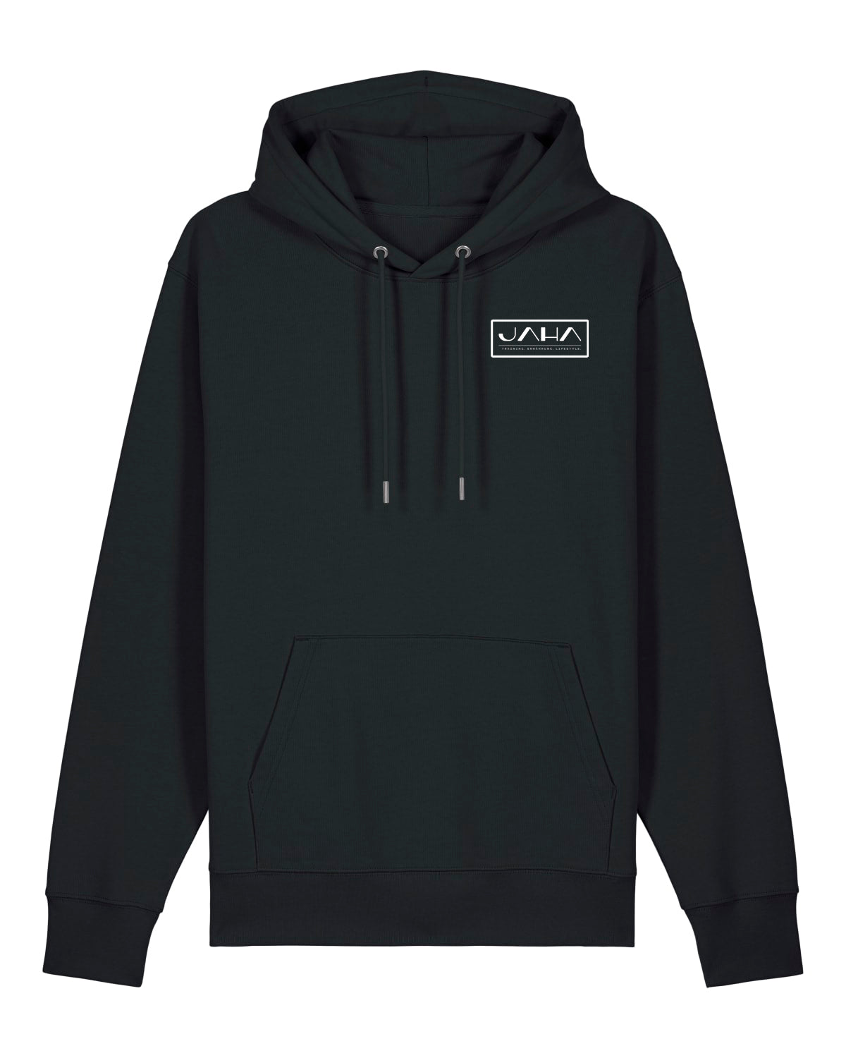 JAHA | HOODIE WITH BACKPRINT | SORRY | UNISEX | BLACK