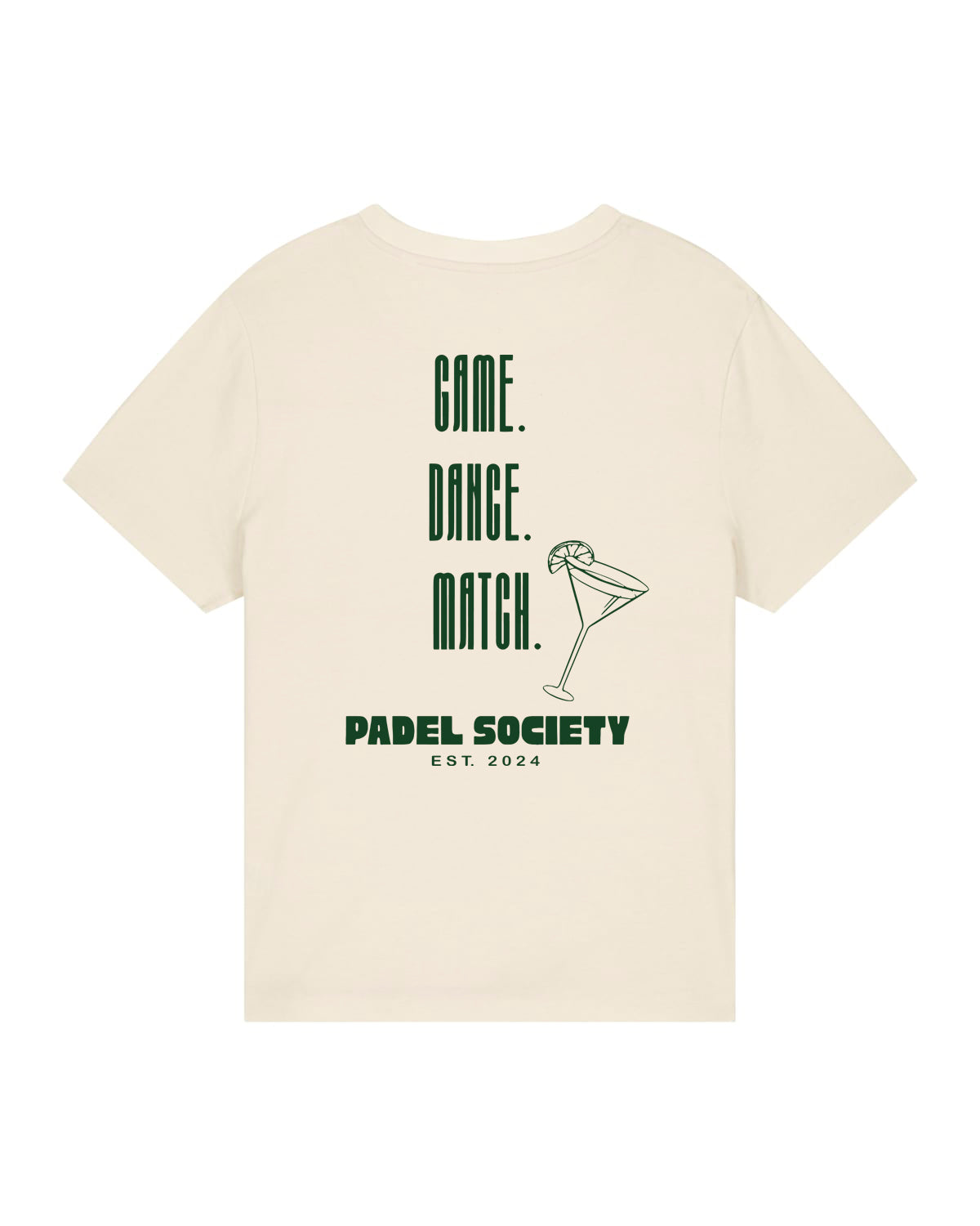 PADEL SOCIETY | T-SHIRT WITH BACKPRINT | WOMEN | NATURE