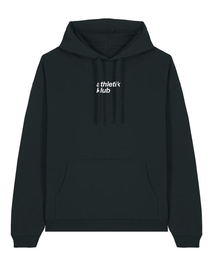 ATHL | OVERSIZED HOODIE WITH BACKPRINT | UNISEX | BLACK